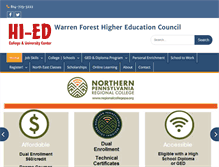 Tablet Screenshot of hi-ed.org